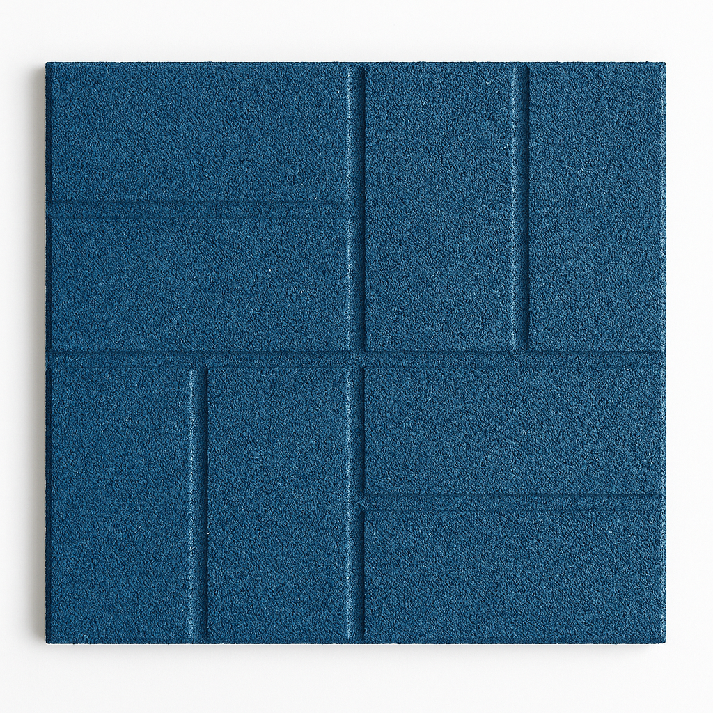 Paver Rubber Tiles 16'' x 16'' x 0.5''