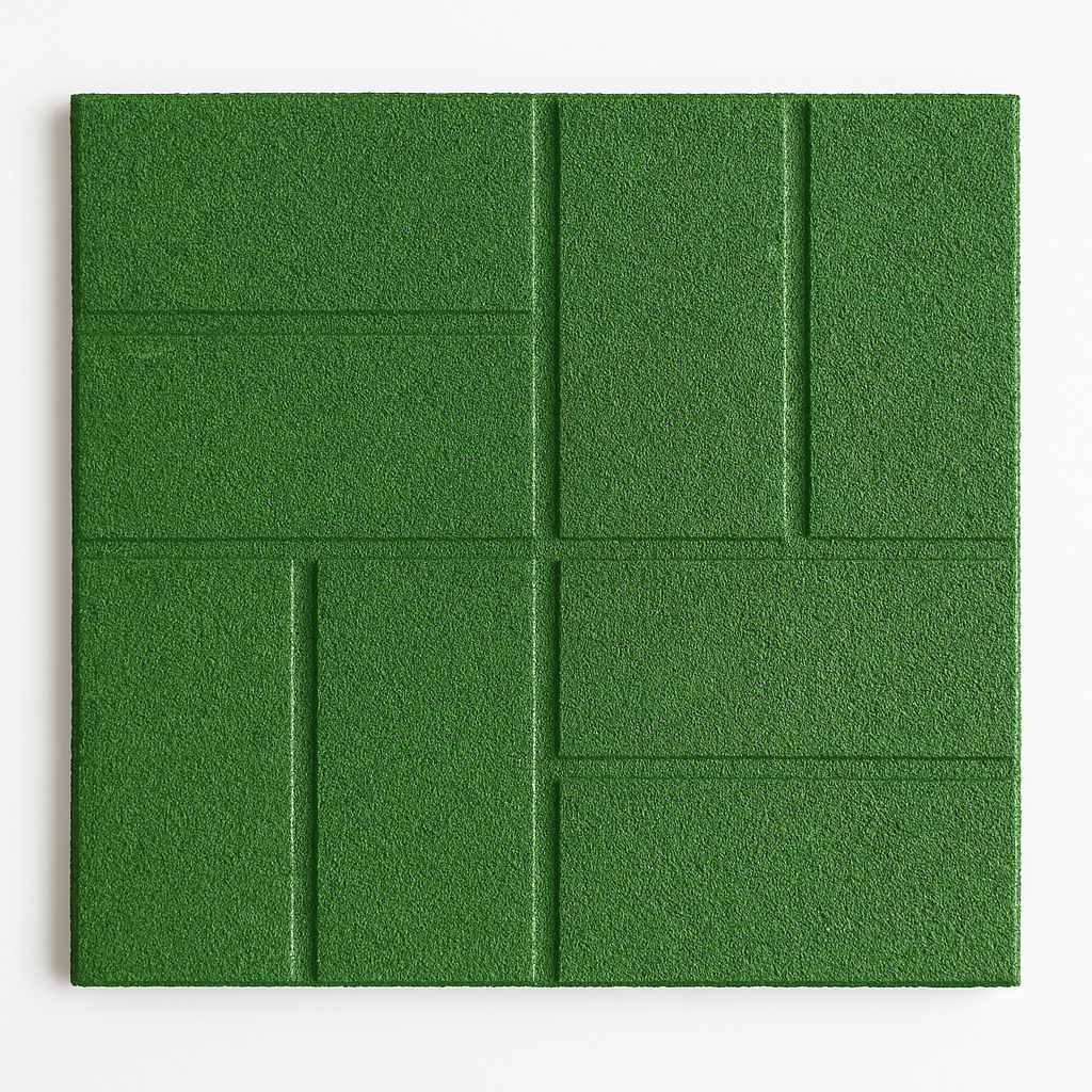 Paver Rubber Tiles 16'' x 16'' x 0.5''