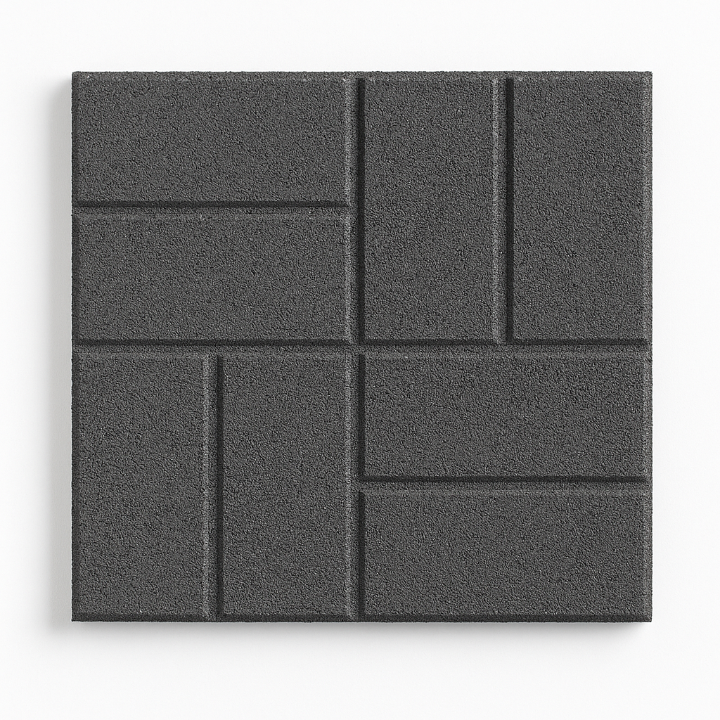 Paver Rubber Tiles 16'' x 16'' x 0.5''