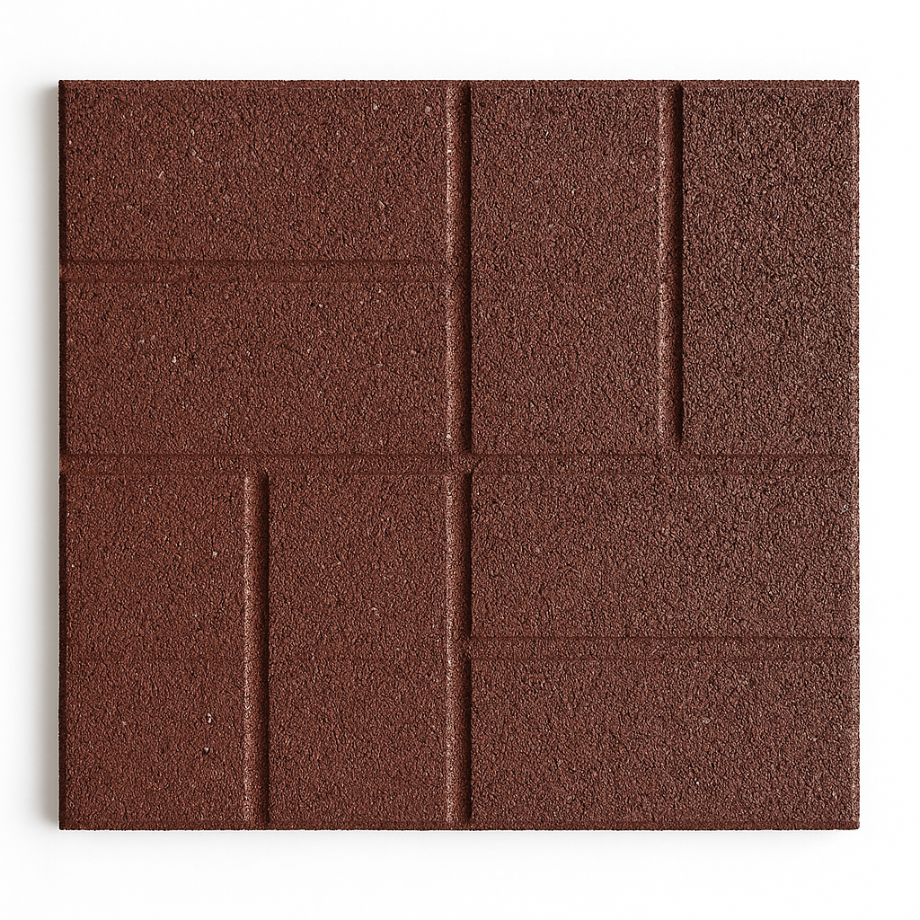 Paver Rubber Tiles 16'' x 16'' x 0.5''